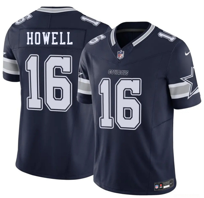 Men's Dallas Cowboys #16 Sam Howell Navy 2026 F.U.S.E Vapor Untouchable Limited Stitched Football Jersey