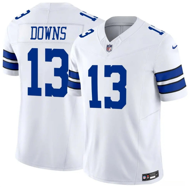 Men's Dallas Cowboys #13 Caleb Downs White 2026 Draft F.U.S.E Vapor Untouchable Limited Stitched Football Jersey