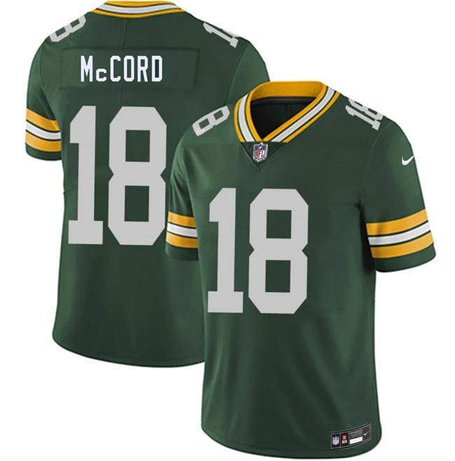 Men's Green Bay Packers #18 Kyle McCord Green 2026 Vapor Untouchable Limited Stitched Football Jersey