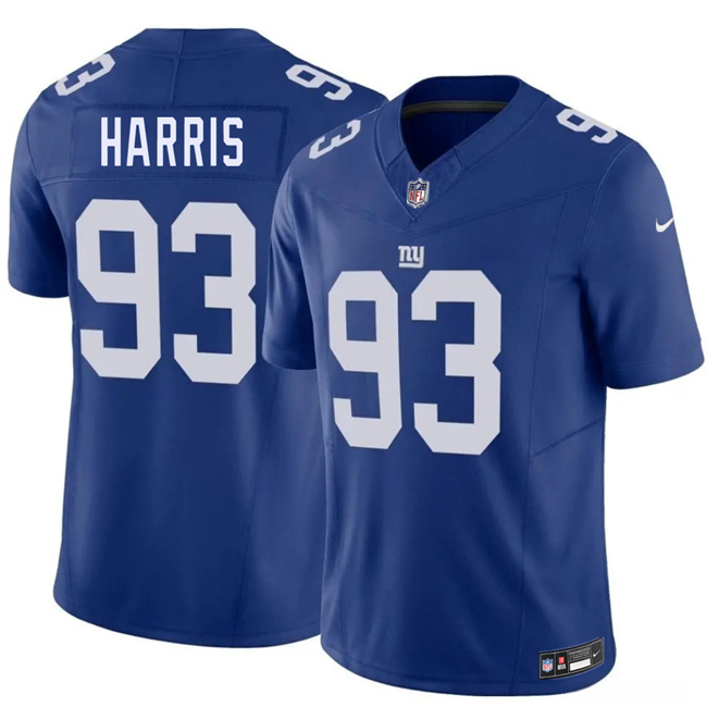 Men's New York Giants #93 Shelby Harris Blue 2026 F.U.S.E. Vapor Untouchable Limited Stitched Jersey