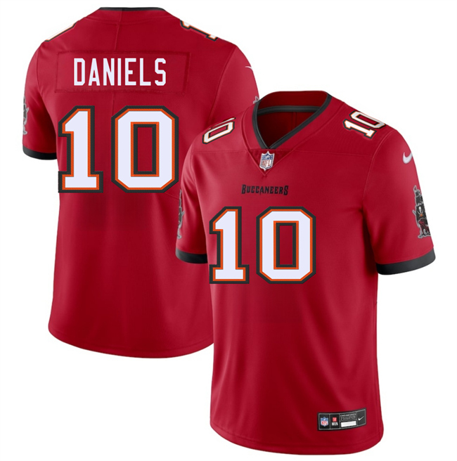 Men's Tampa Bay Buccaneers #10 Jalon Daniels Red 2026 Draft Vapor Limited Stitched Jersey