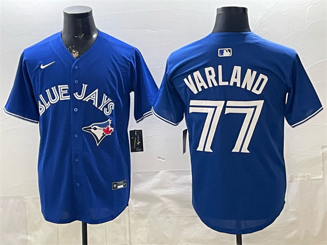 Men's Toronto Blue Jays #77 Louis Varland Royal 2025 Limited Stitched Baseball Jersey