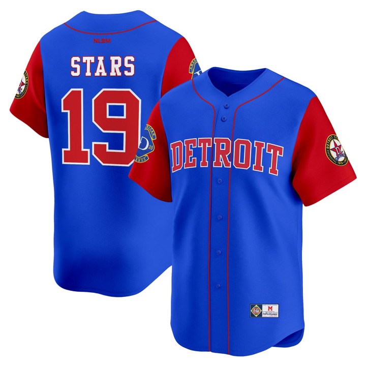 Men & Women & Youth Detroit Stars #19 Stars Blue Stitched Jersey