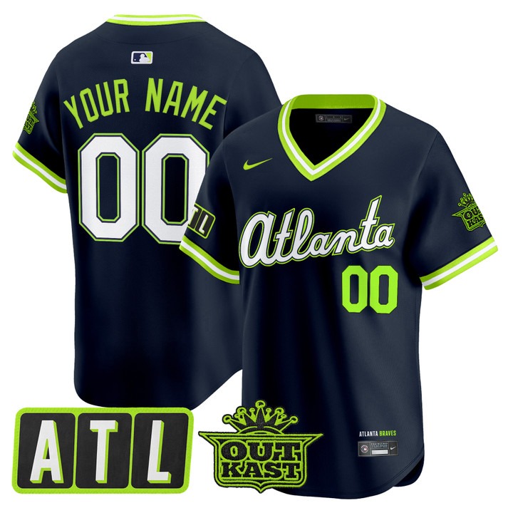 Atlanta Braves 2026 City Connect x Outkast Atlien Vapor Premier Limited Custom Jerseys - All Stitched