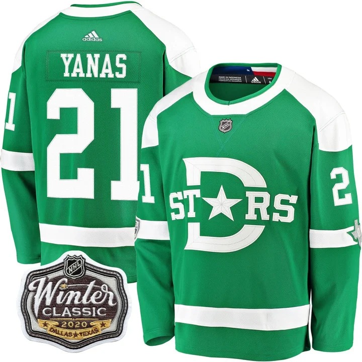 YANAS #21 Dallas Stars Green Jersey - All Stitched