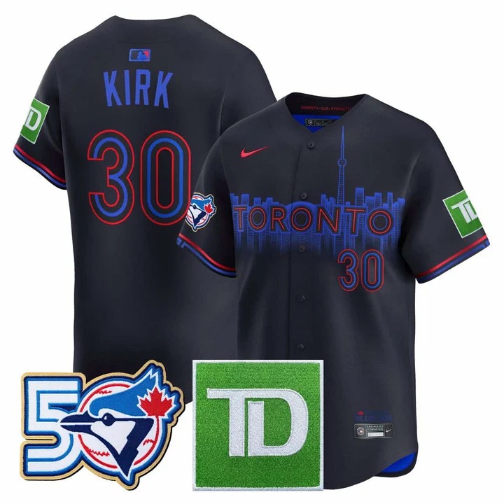 #30 Alejandro Kirk Toronto Blue Jays Navy Jersey - All Stitched