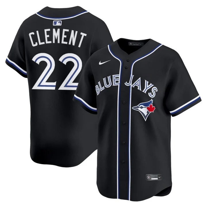 Ernie Clement Toronto Blue Jays Black Jersey - All Stitched