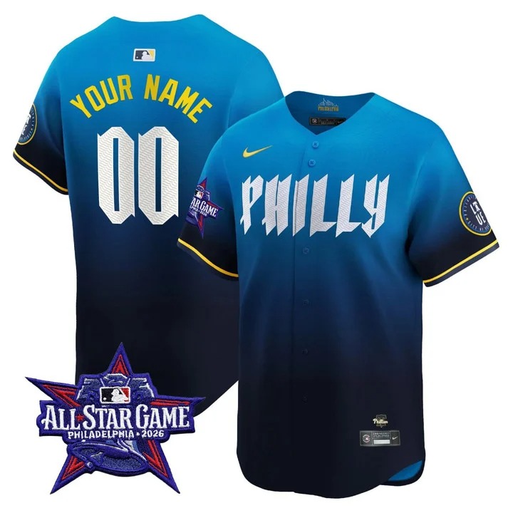 Philadelphia Phillies City Connect All Star Custom Jersey - All Stitched