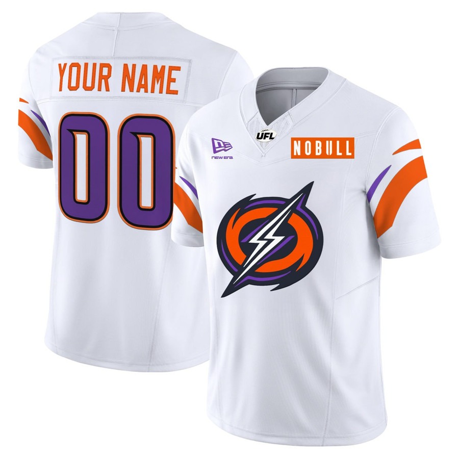 Orlando Storm White Custom Jerseys - All Stitched