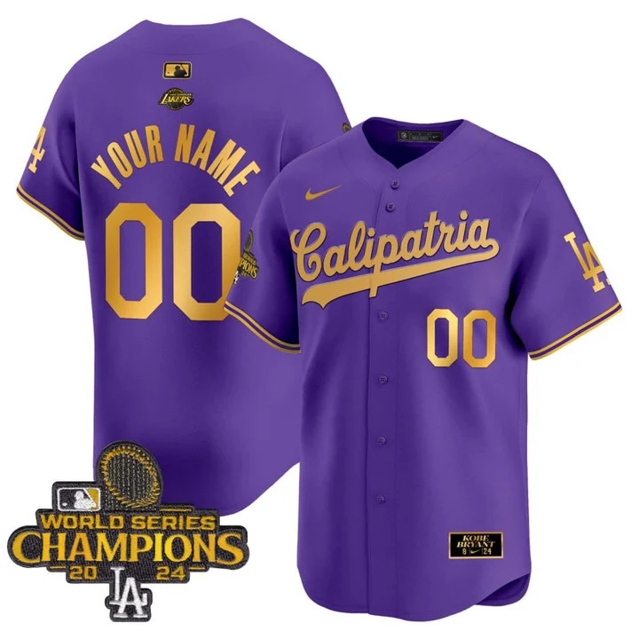 Calipatria Purple Custom Baseball Jersey - All Stitched