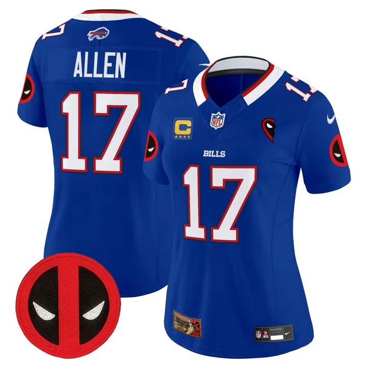 Josh Allen #17 Buffalo Bills Blue Jersey - All Stitched