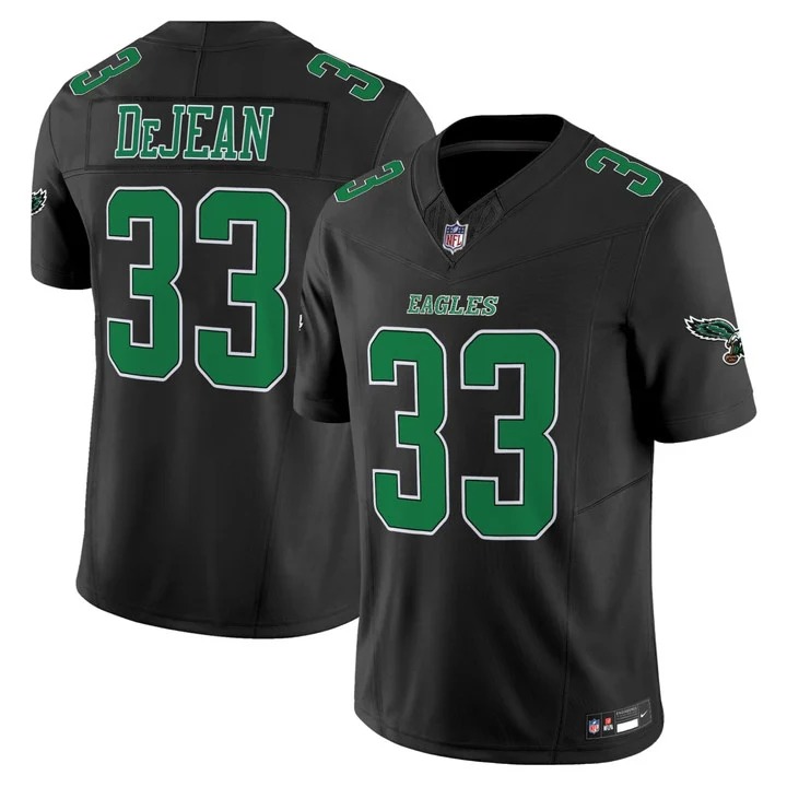 Cooper DeJean #33 Philadelphia Eagles Blackout Jersey - All Stitched