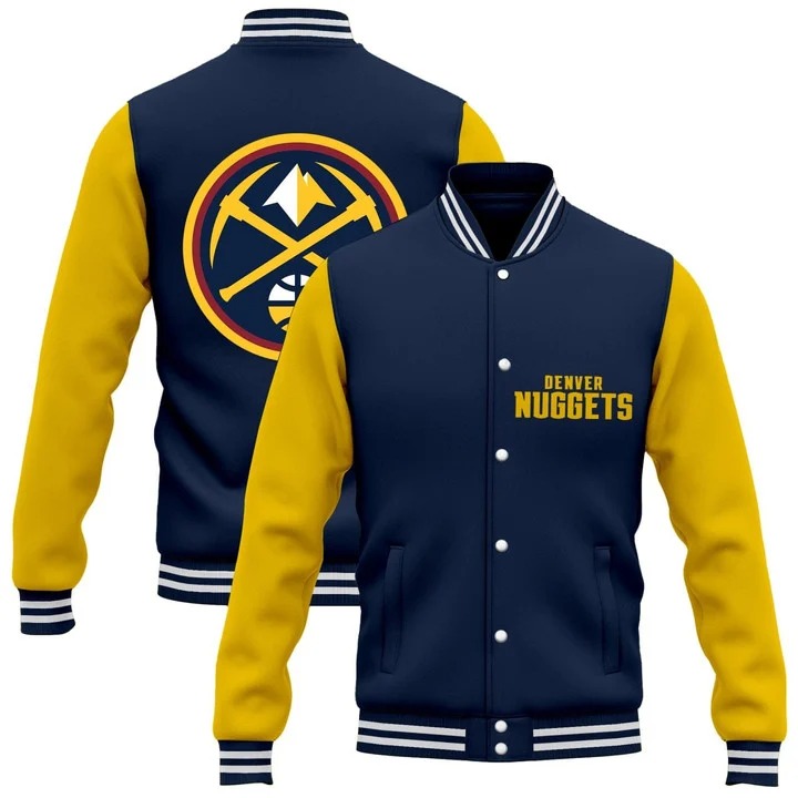 Denver Nuggets Navy Jacket - All Stitched