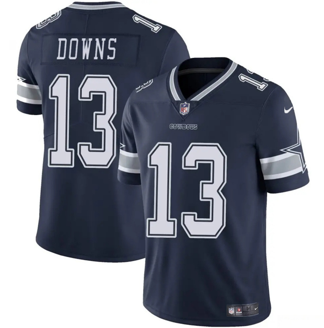 Men's Dallas Cowboys #13 Caleb Downs Navy 2026 Draft Vapor Untouchable Limited Stitched Football Jersey