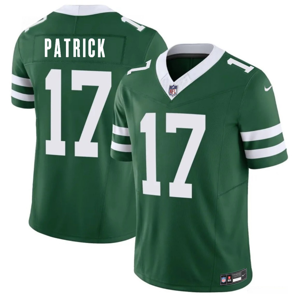 Men's New York Jets #17 Tim Patrick Green 2026 F.U.S.E. Vapor Untouchable Limited Stitched Jersey
