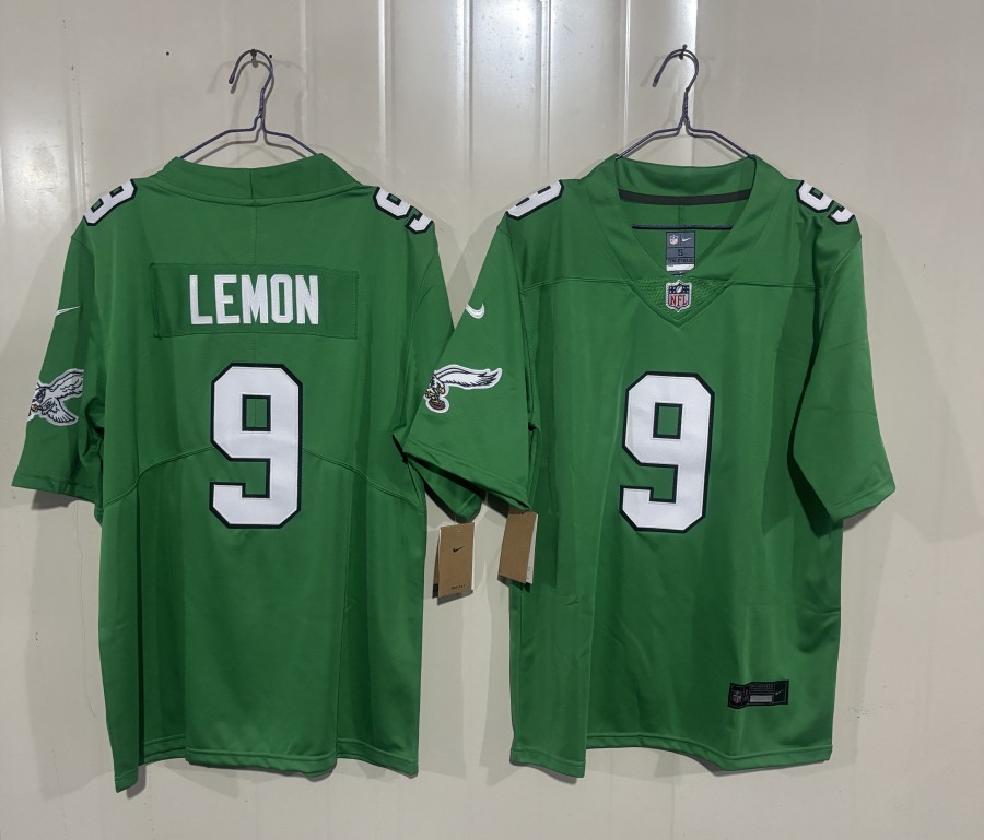 Men's Philadelphia Eagles #9 Makai Lemon Kelly Green 2026 Draft Vapor Untouchable Limited Throwback Stitched Football Jersey