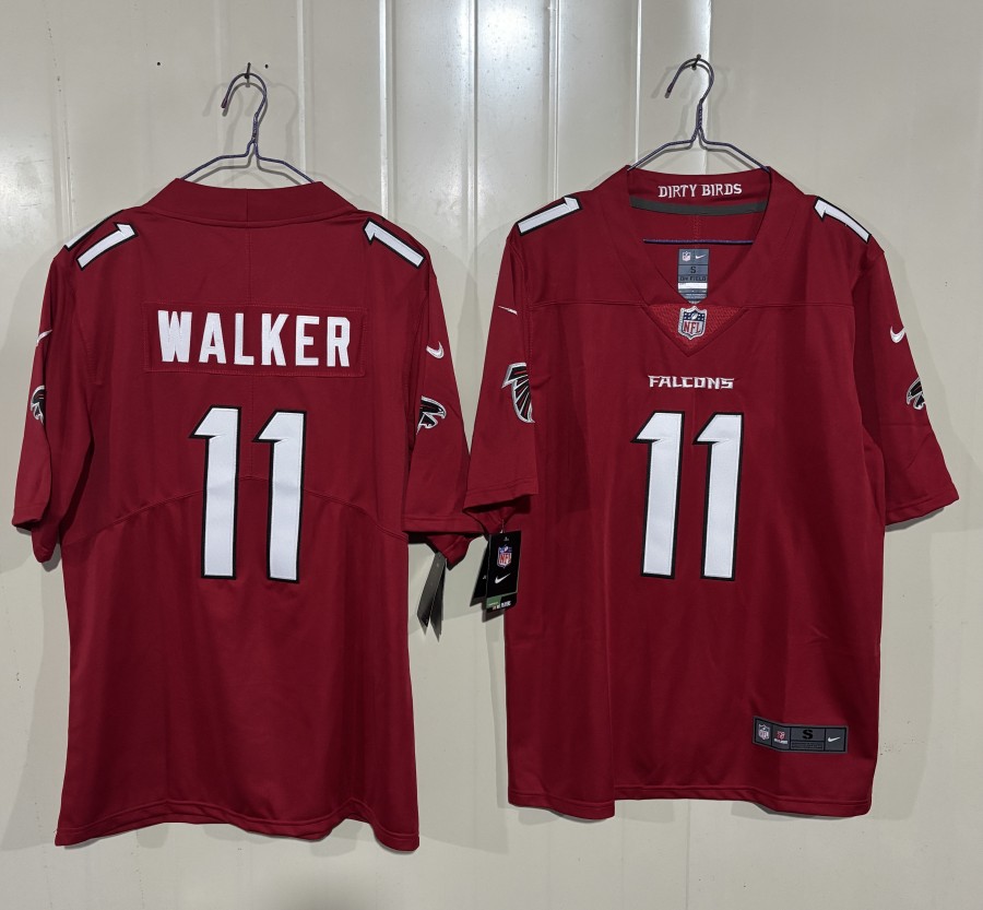 Men's Atlanta Falcons #11 Jalon Walker Red 2026 New Vapor Untouchable Limited Stitched Football Jersey
