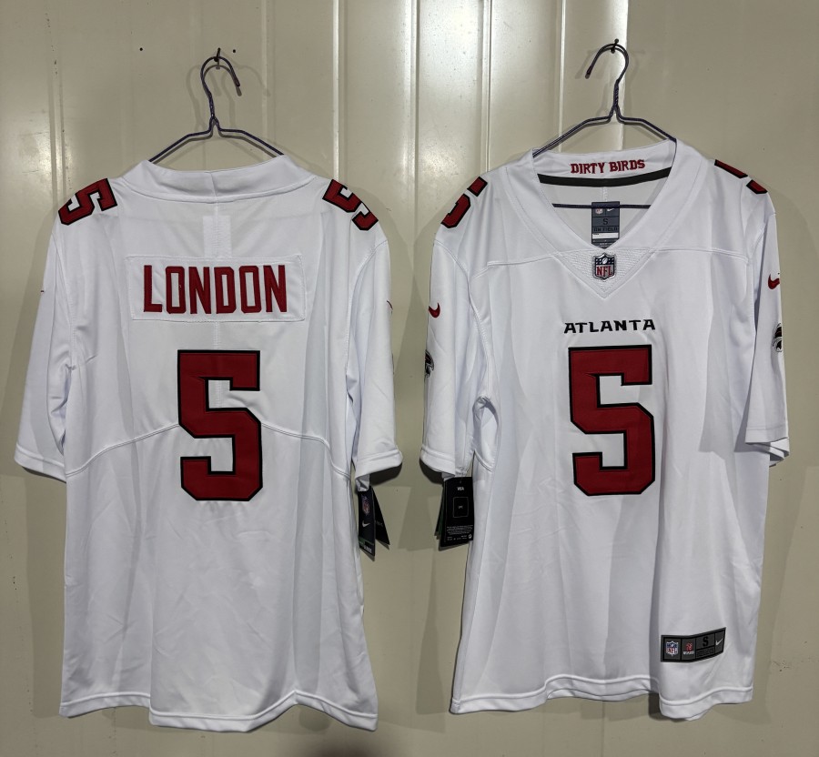 Men's Atlanta Falcons #5 Drake London White 2026 New Vapor Untouchable Limited Stitched Football Jersey