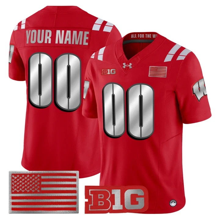 Wisconsin Badgers 2026 Lambeau Vapor Limited Custom Jersey - All Stitched
