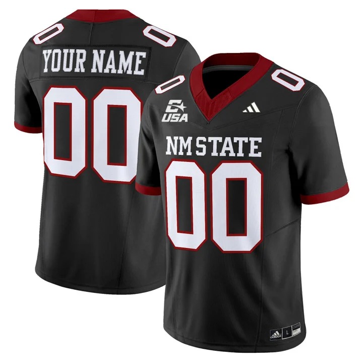 New Mexico State Aggies 2026 Vapor Limited Custom Jersey Black - All Stitched