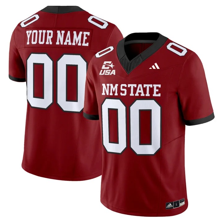 New Mexico State Aggies 2026 Vapor Limited Custom Jersey Crimson - All Stitched