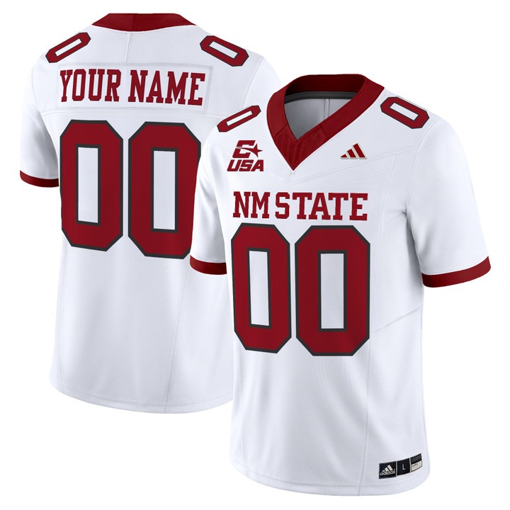 New Mexico State Aggies 2026 Vapor Limited Custom Jersey White - All Stitched
