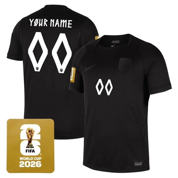 Norway 2026 World Cup National Team Custom Jersey Black