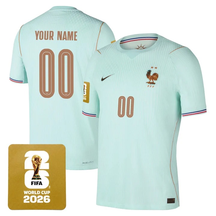 France 2026 World Cup National Team Custom Jersey Light Mint