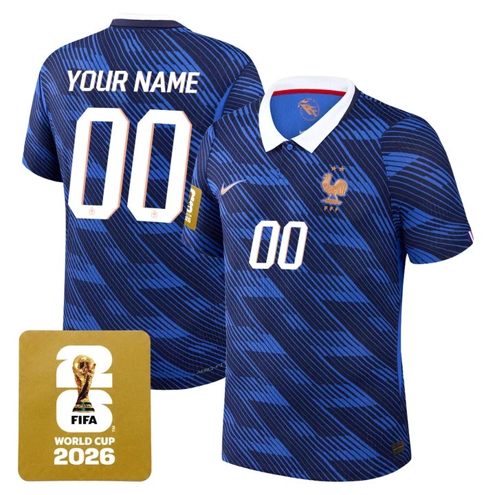 France 2026 World Cup National Team Custom Jersey Blue