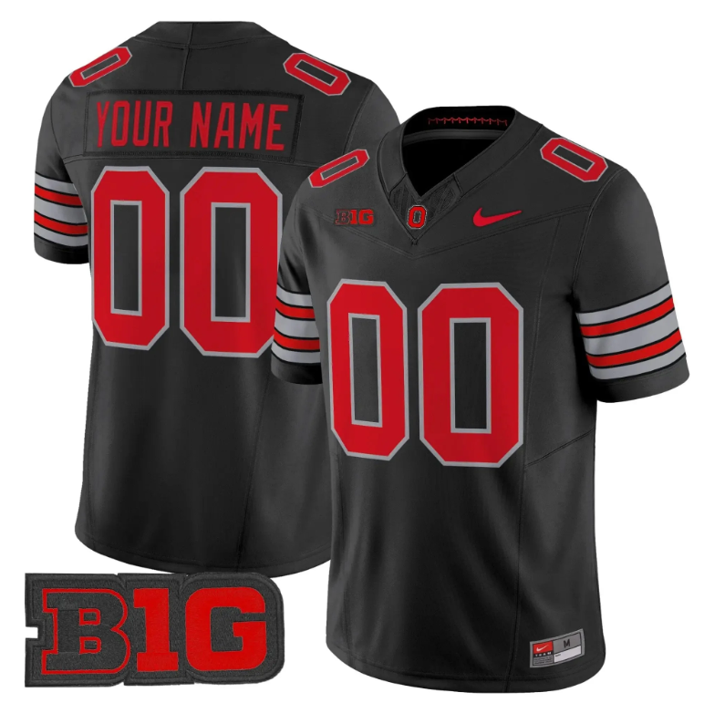 Ohio State Buckeyes Custom Black 2026 F.U.S.E. 'Tunnel Vision' Vapor Limited Stitched Football Jersey