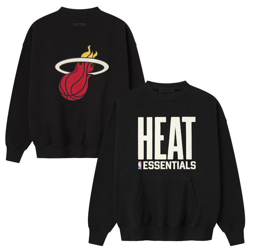 Men's Miami Heat Black Long Sleeve T-Shirt