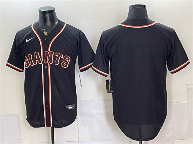Men's San Francisco Giants Blank 2026 Fashion Replica Black Out Stitched Baseball Jersey