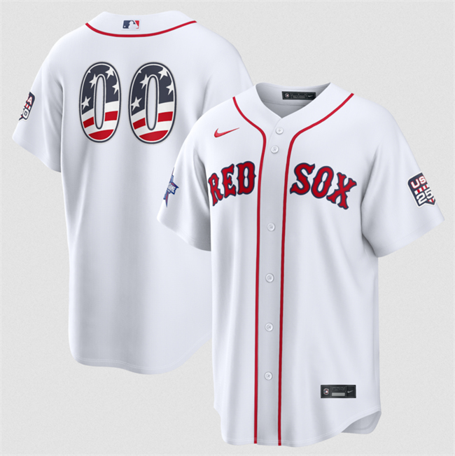 Men's Boston Red Sox Active Player Custom White 2026 All-Star Edition Stars & Stripes Stadium Pick-A-Player Stitched Baseball Jersey