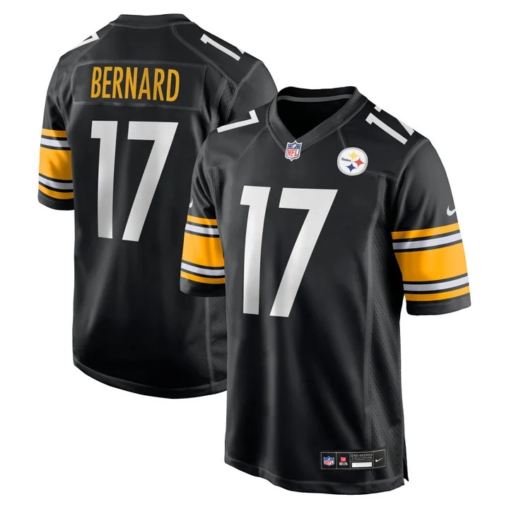 Germie Bernard #17 Pittsburgh Steelers Black Jersey - All Stitched