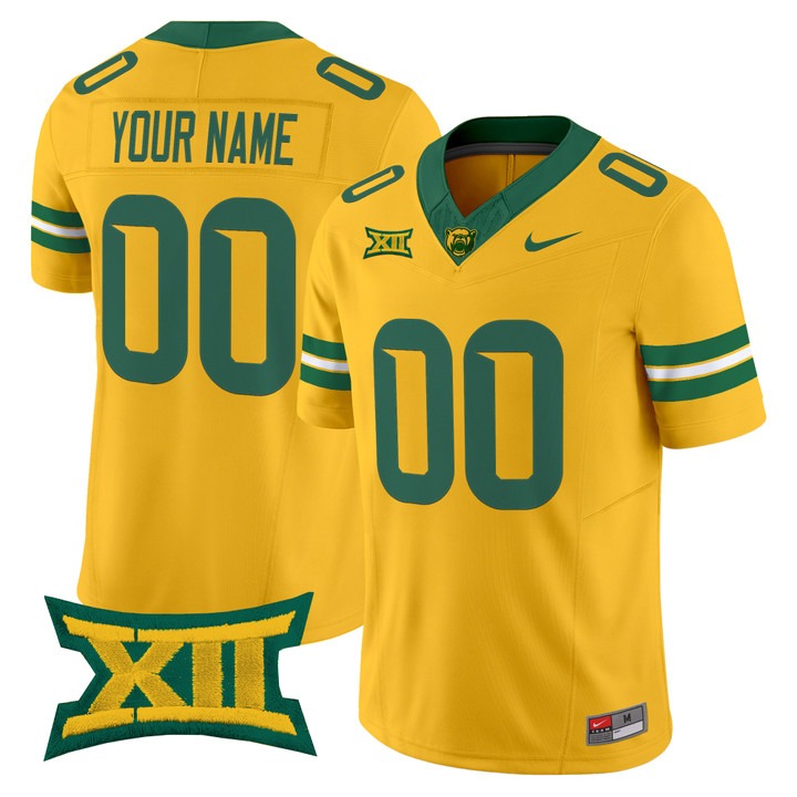 Baylor Bears 2026 Vapor Limited Custom Jersey Gold - All Stitched