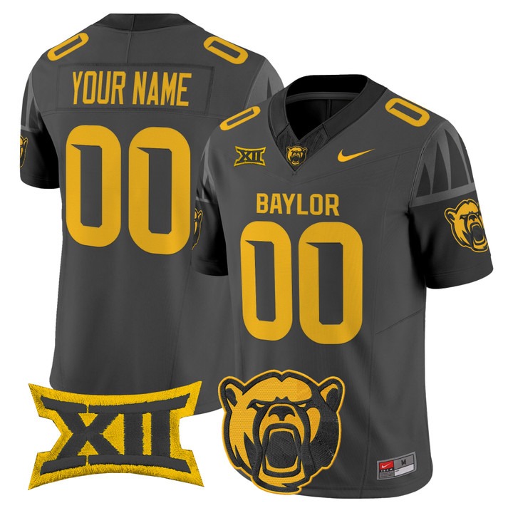 Baylor Bears 2026 Vapor Limited Custom Jersey Black - All Stitched