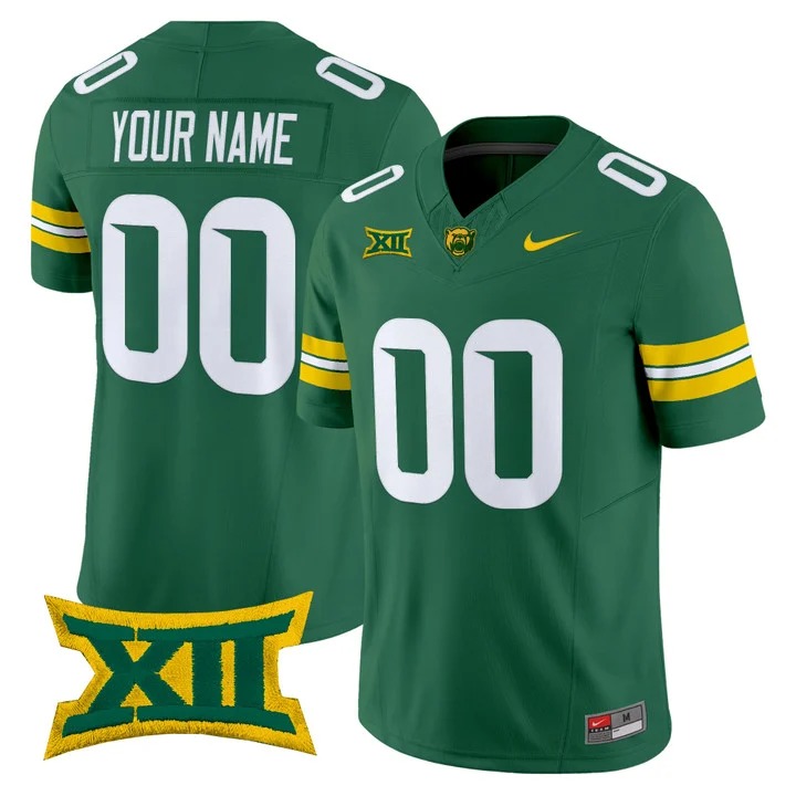 Baylor Bears 2026 Vapor Limited Custom Jersey Green - All Stitched