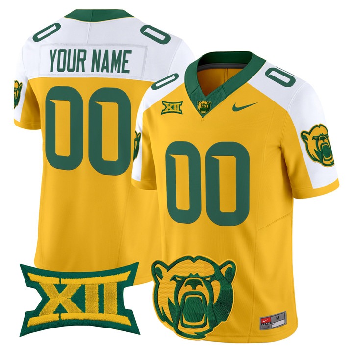 Baylor Bears 2026 Vapor Limited Custom Jersey Gold Alternate - All Stitched