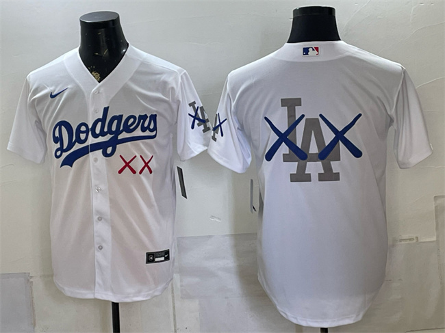 Men's Los Angeles Dodgers White Vapor Premier Limited Stitched Baseball Jersey