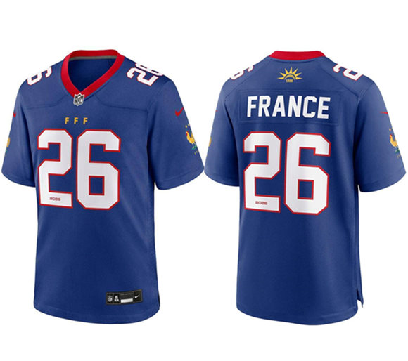 Men's France National Team #26 France Blue Baseball Game Jersey