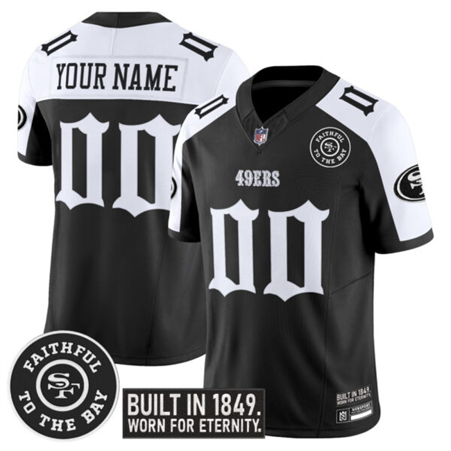 Men's San Francisco 49ers Custom Black Alternate F.U.S.E. 'Fog City Gothic Edition' Vapor Limited Stitched Football Jersey