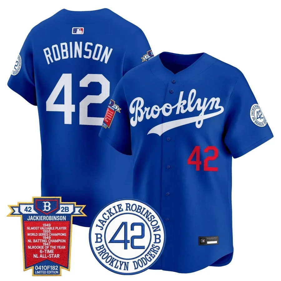 Royal Brooklyn #42 Jackie Robinson Vapor Premier Limited Jersey - All Stitched