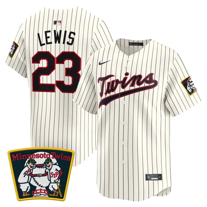 Men's Minnesota Twins #23 Royce Lewis Cream 2026 Field of Dreams Stadium Stitched Baseball Jersey