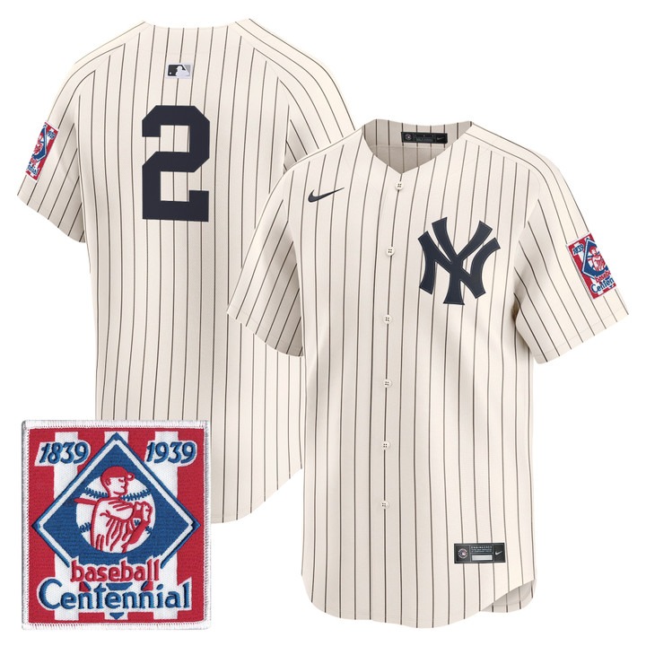 New York Yankees #2 Derek Jeter 2026 Field of Dreams Vapor Premier Limited Jersey - No Name on Back - All Stitched