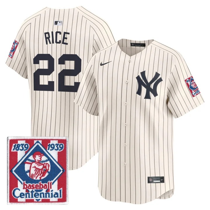 New York Yankees #22 Ben Rice 2026 Field of Dreams Vapor Premier Limited Jersey - All Stitched