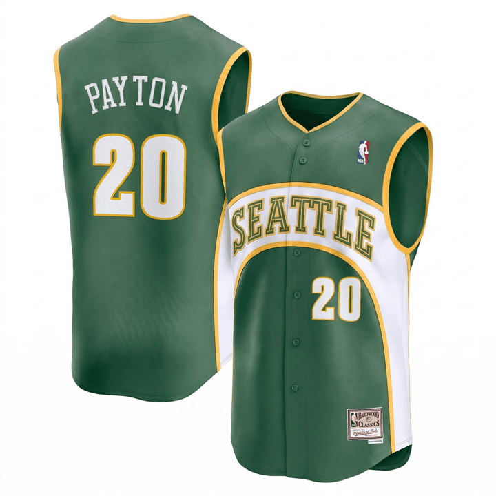Gary Payton Seattle Vapor Premier Sleeveless Jersey - All Stitched