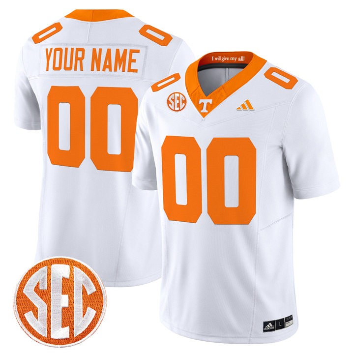 Tennessee Volunteers 2026 Vapor Limited Custom Jersey White - All Stitched