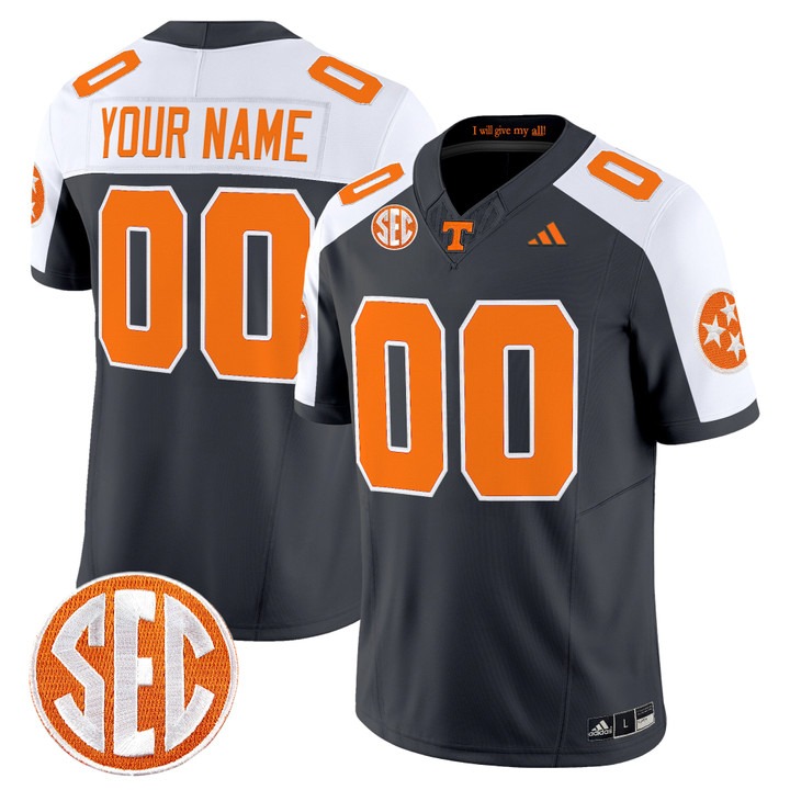 Tennessee Volunteers 2026 Vapor Limited Custom Jersey Grey Alternate - All Stitched