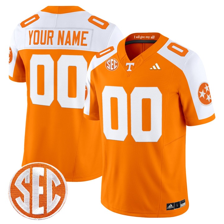 Tennessee Volunteers 2026 Vapor Limited Custom Jersey Orange Alternate - All Stitched