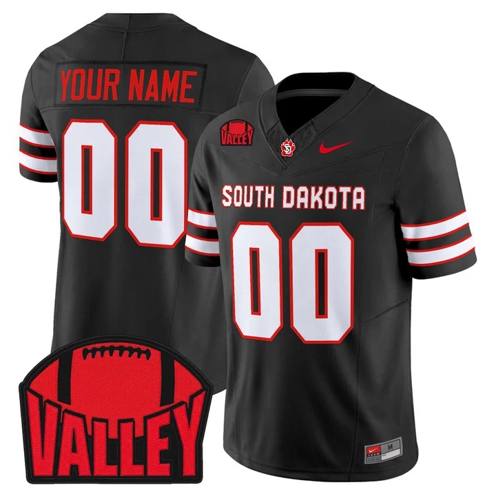 South Dakota Coyote 2026 Vapor Limited Custom Jersey Black - All Stitched